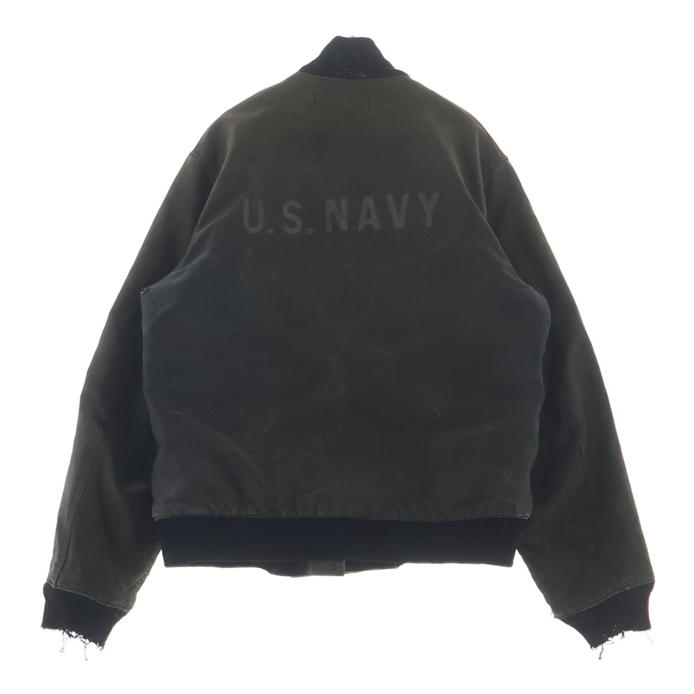 ヴィンテージ 40s U.S.NAVY M-43 Deck Hook Jacket バックプリント