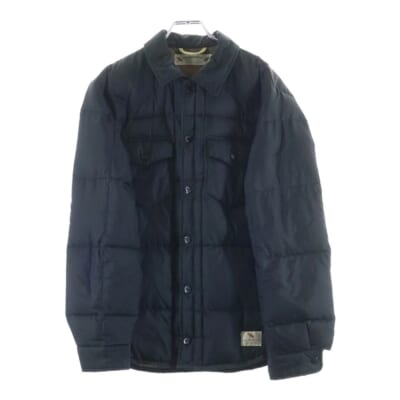 15AW H.D. / E-SHIRT.L.S ダウンシャツジャケット ブラック152TSNH-SHM04 Bランク