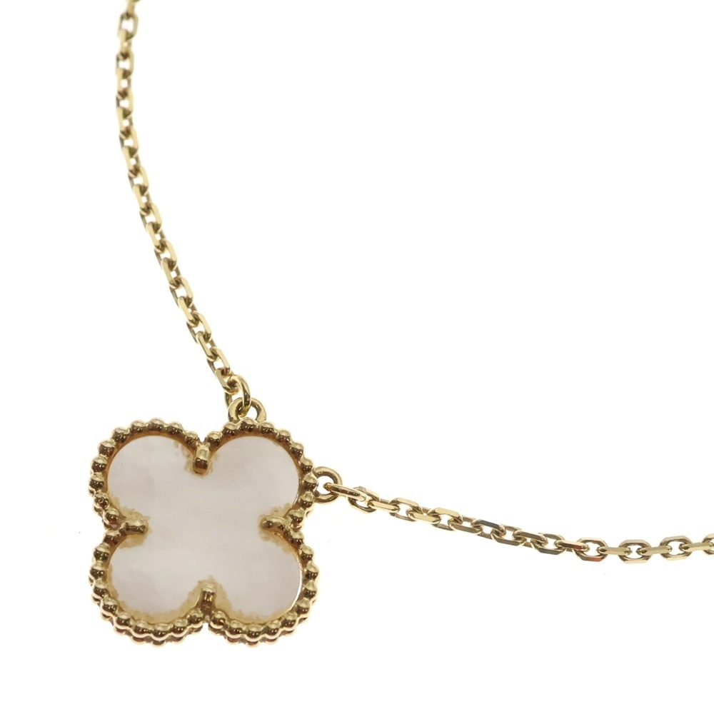 ヴィンテージアルハンブラ マザーオブパール ネックレス Au750YG イエローゴールド VCARA45900 ジュエリー Bランク