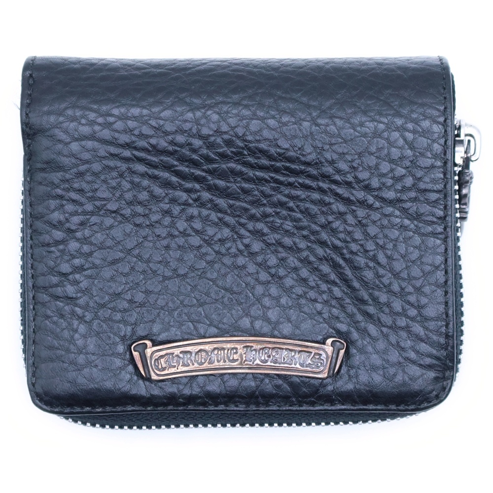 SQ ZIP BILL スクエアジップビル レザーウォレット 財布 ブラック BCA376 Aランク