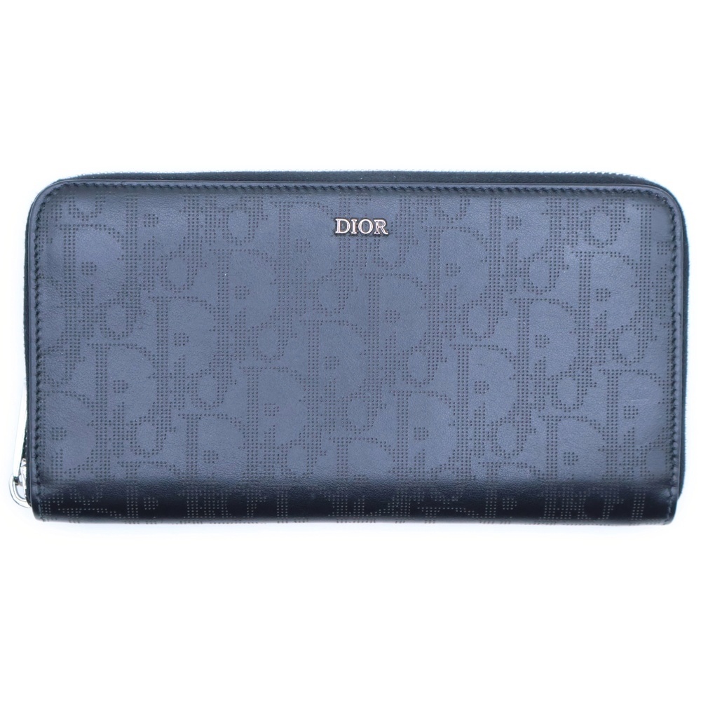 オブリークギャラクシー ラウンドジップ 財布 ブラック 2ESBC252VPD_H03E Aランク