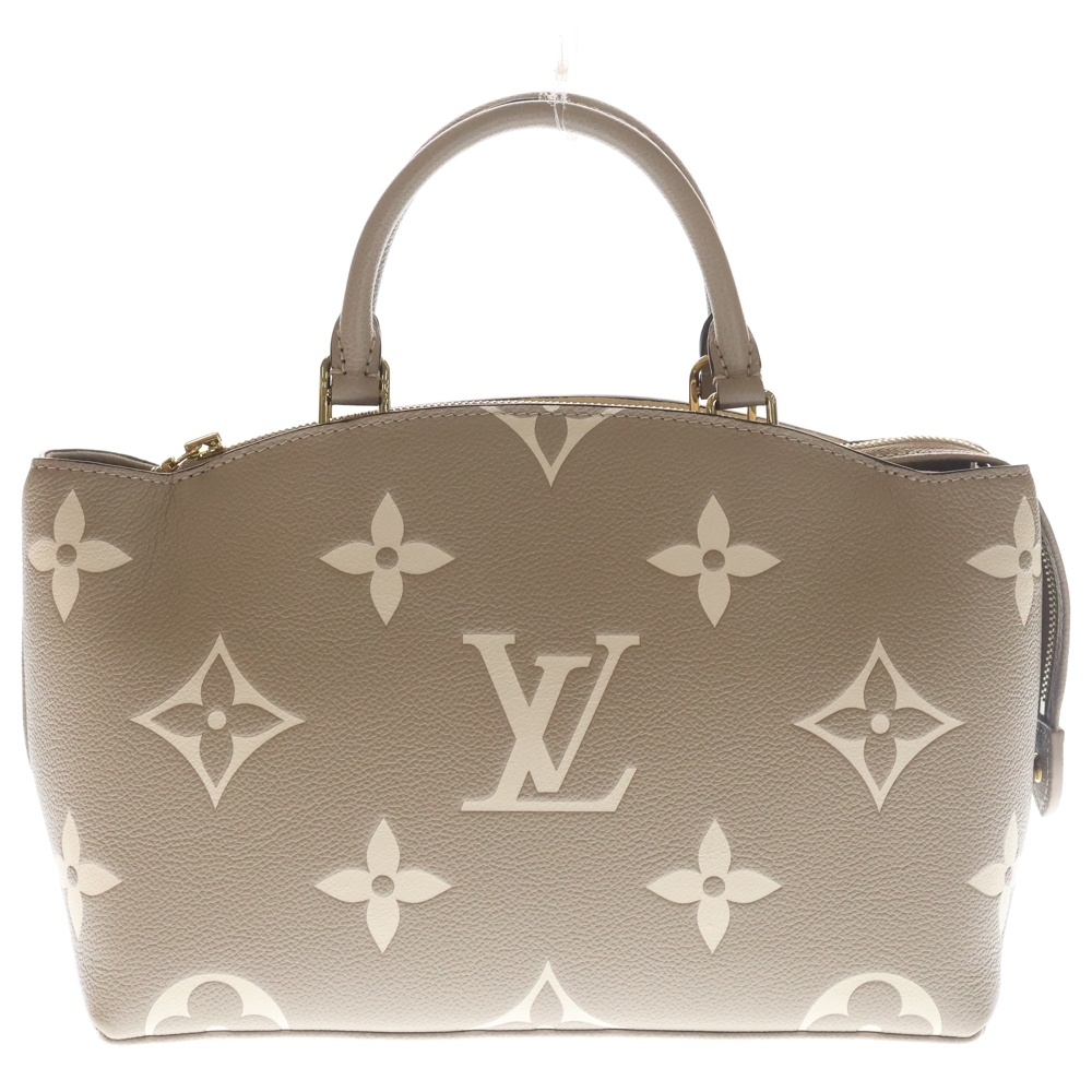 LOUIS VUITTON ルイヴィトン モノグラムアンプラント プティパレPM 2WAYバッグ ハンドバッグ ショルダーバッグ ベージュ レザー M58914 ゴールド金具 ルイヴィトン モノグラムアンプラント プティパレPM 2WAYバッグ