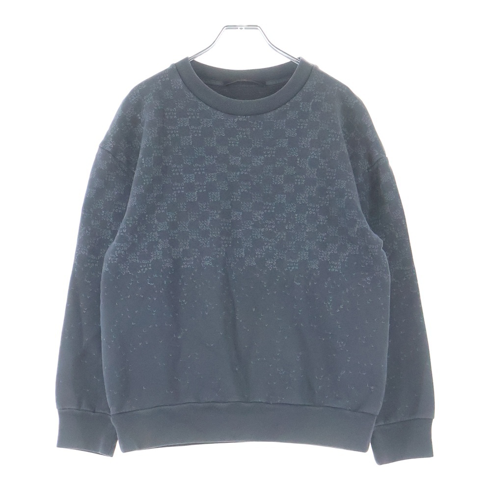 22AW ダミエスプレッドプリントスウェットトレーナー グレー RM222M IHN HNY11W Bランク