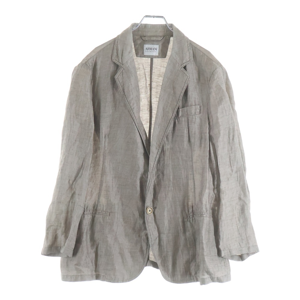 シワ加工 2B テーラードジャケット ベージュ Bランク