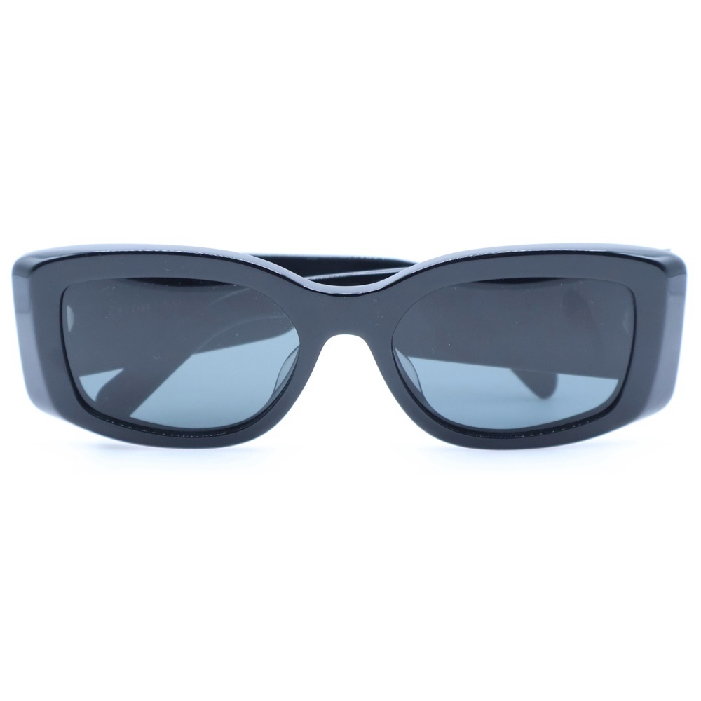 トリオンフ ロゴプレート スクエアフレーム カラーレンズ サングラス メガネ 眼鏡 アイウェア ブラック CL40282U Bランク