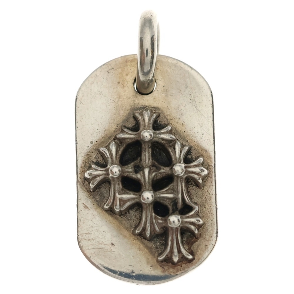 RAISED DOGTAG レイズドドッグタグ チャーム シルバーネックレストップ Bランク