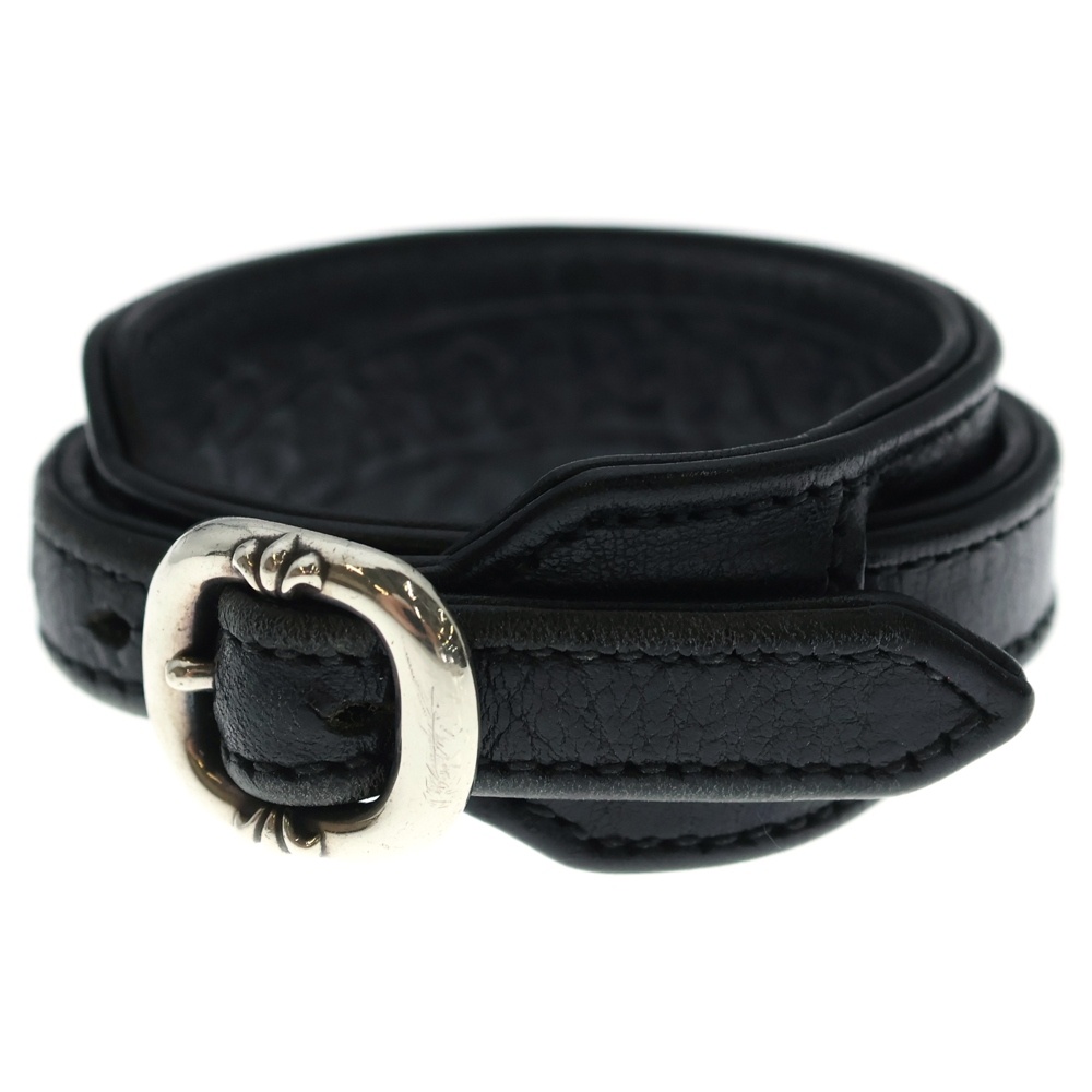 R&R SLIM TINY BUCKLE ロックンロール スリム タイニーバックル レザーブレスレット ブラック Bランク