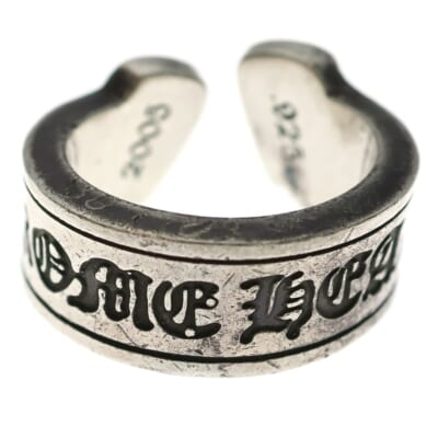 LG SCROLL LABEL ラージスクロールラベル シルバーリング Bランク