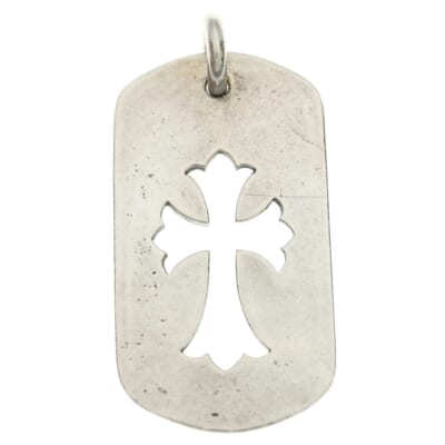 D TAG LRG CO CRS カットアウトクロス ラージドッグタグネックレストップ Bランク