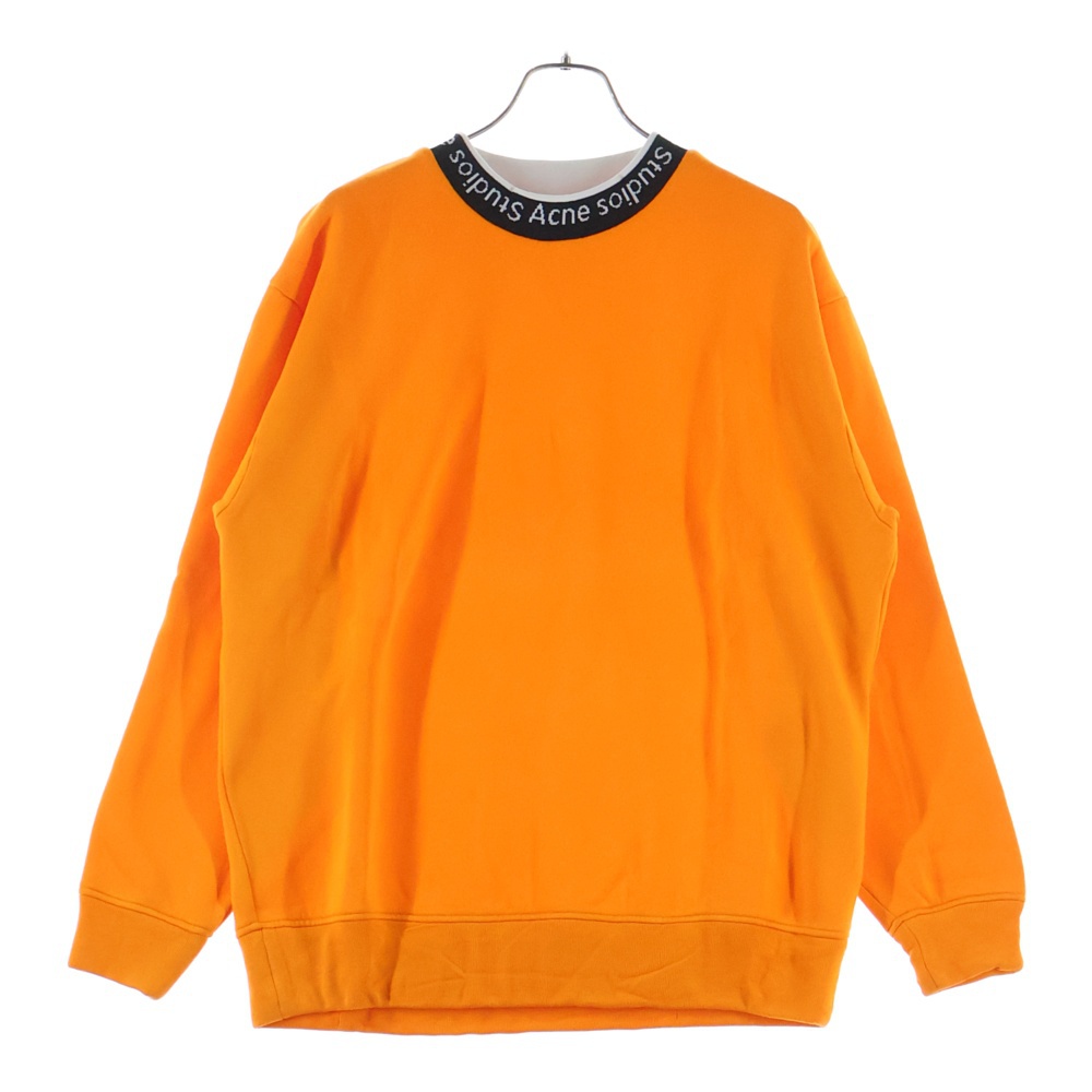 Logo Neck SweatShirt FN-MN-SWEA000080 ネック ロゴ スウェット オレンジ Aランク
