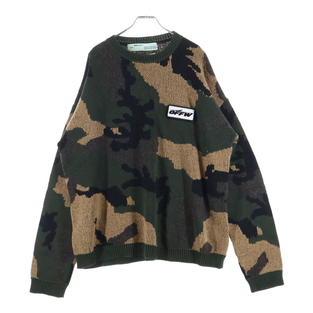 18AW CAMOUFLAGE KNIT OMHA056E18A35001 カモフラージュ ニット マルチカラー Aランク