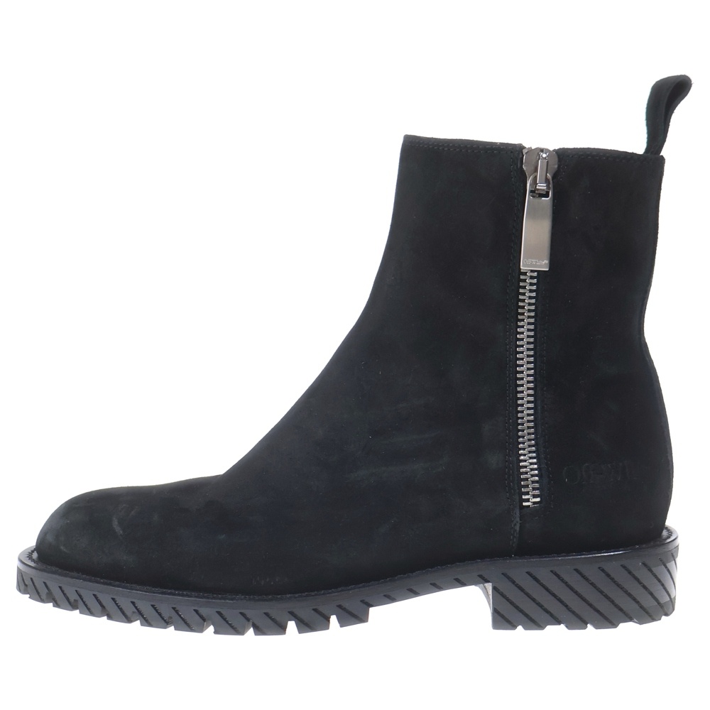 Military Suede Ankle Boot スウェード サイドゴア ブーツ ブラック Aランク