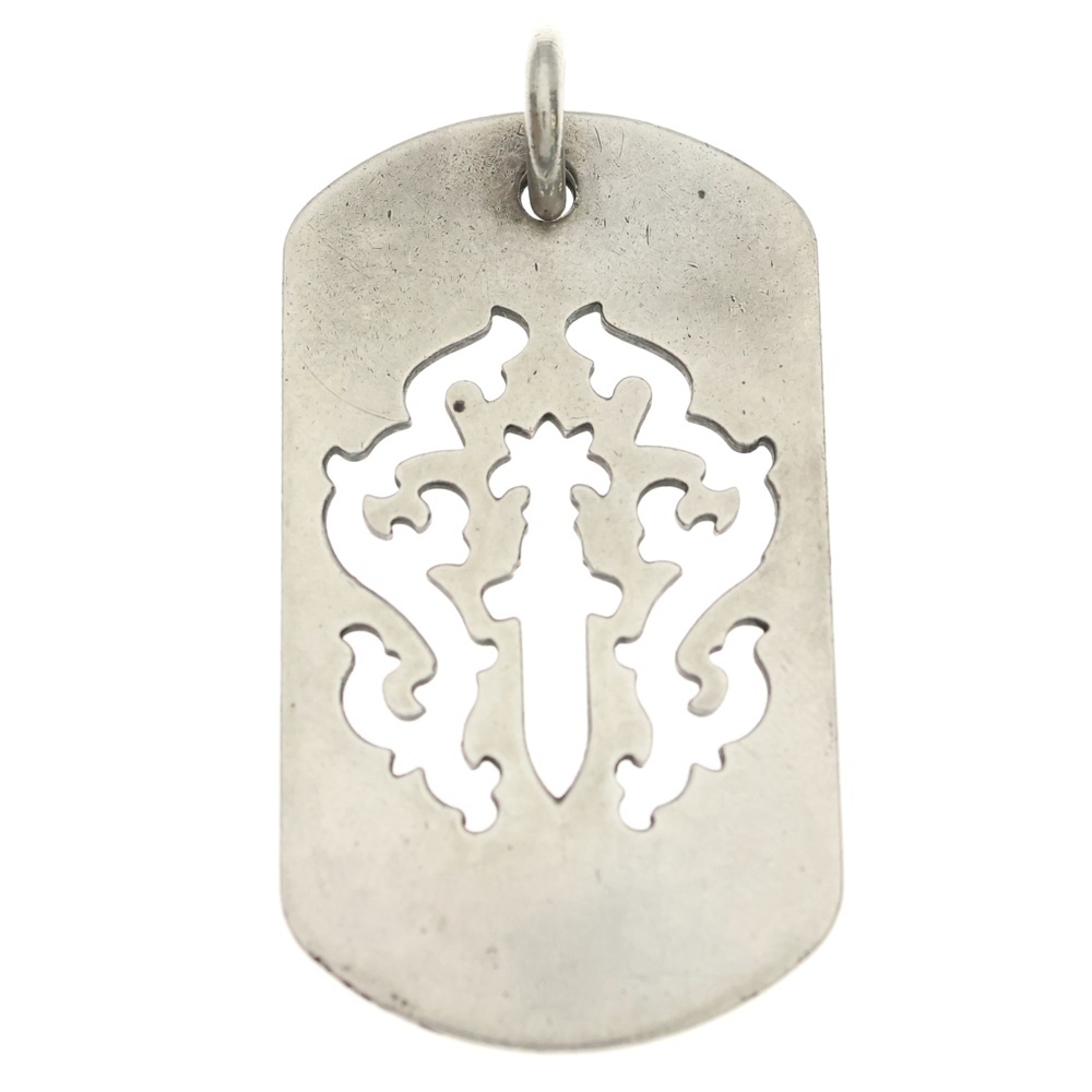 D TAG LRG DAGGER ヴァインダガーカットアウトドッグタグ ラージ ペンダントトップ シルバー BCA240 Bランク