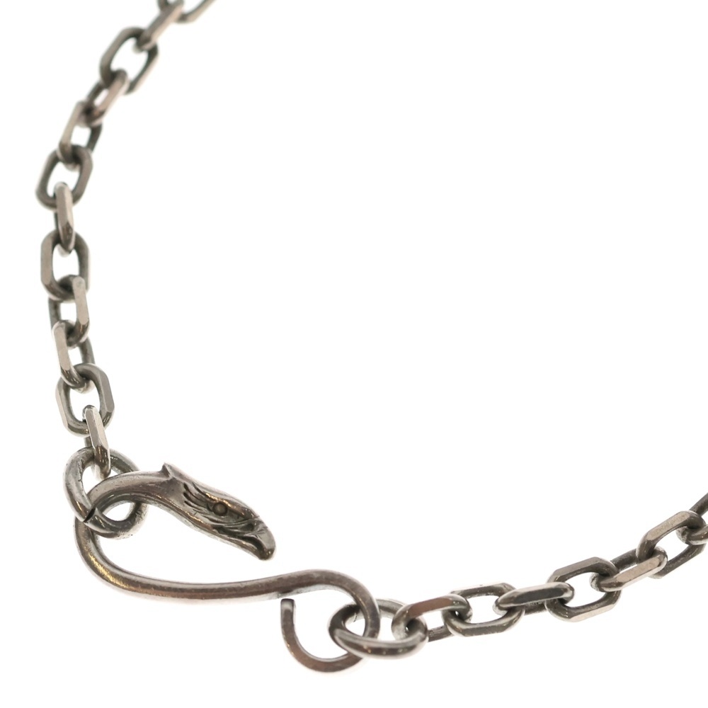 イーグルフック太角チェーンネックレス シルバー BGA090 Bランク