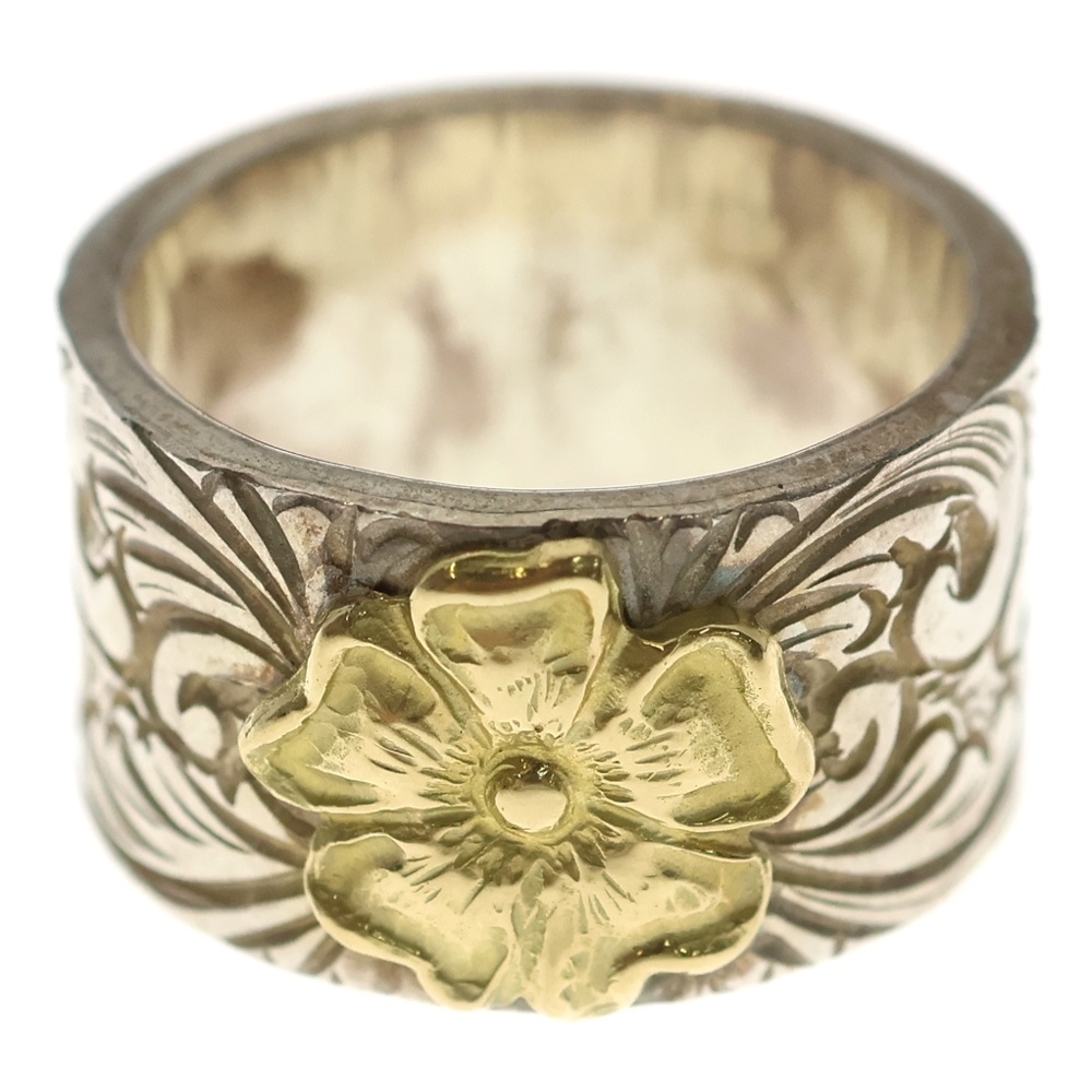 唐草ローズリング シルバーゴールド Bランク