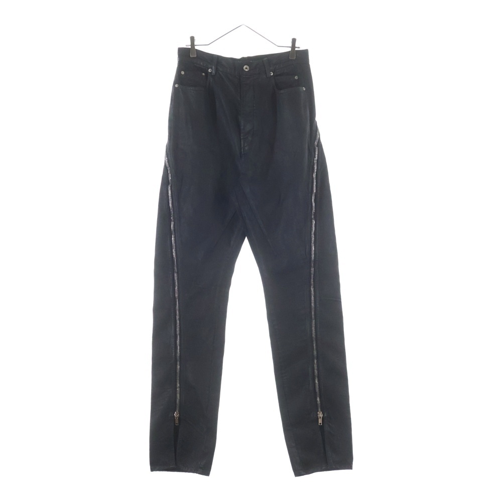 25AW Bolan Banana Jeans ボランバナナ ジップワックスコーティングデニムパンツ RR01D3343-BW ブラック Aランク