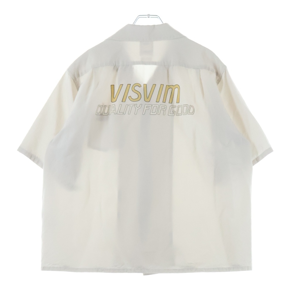 25SS KEESEY SP SHIRT S/S ウール×シルクプリント半袖シャツ 0125105011013 ホワイト Bランク