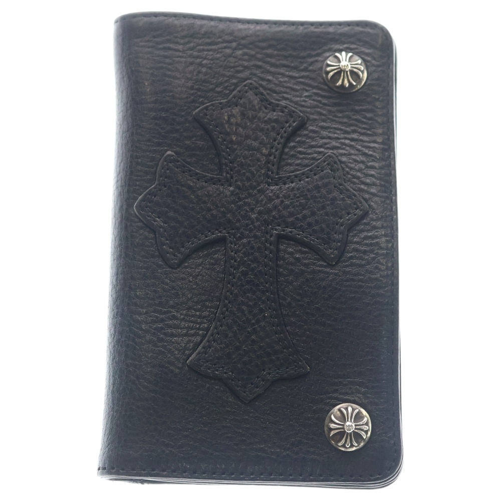 1ZIP CROSS PATCH 1ジップ クロスパッチ付きクロスボタンレザーウォレット財布 Aランク