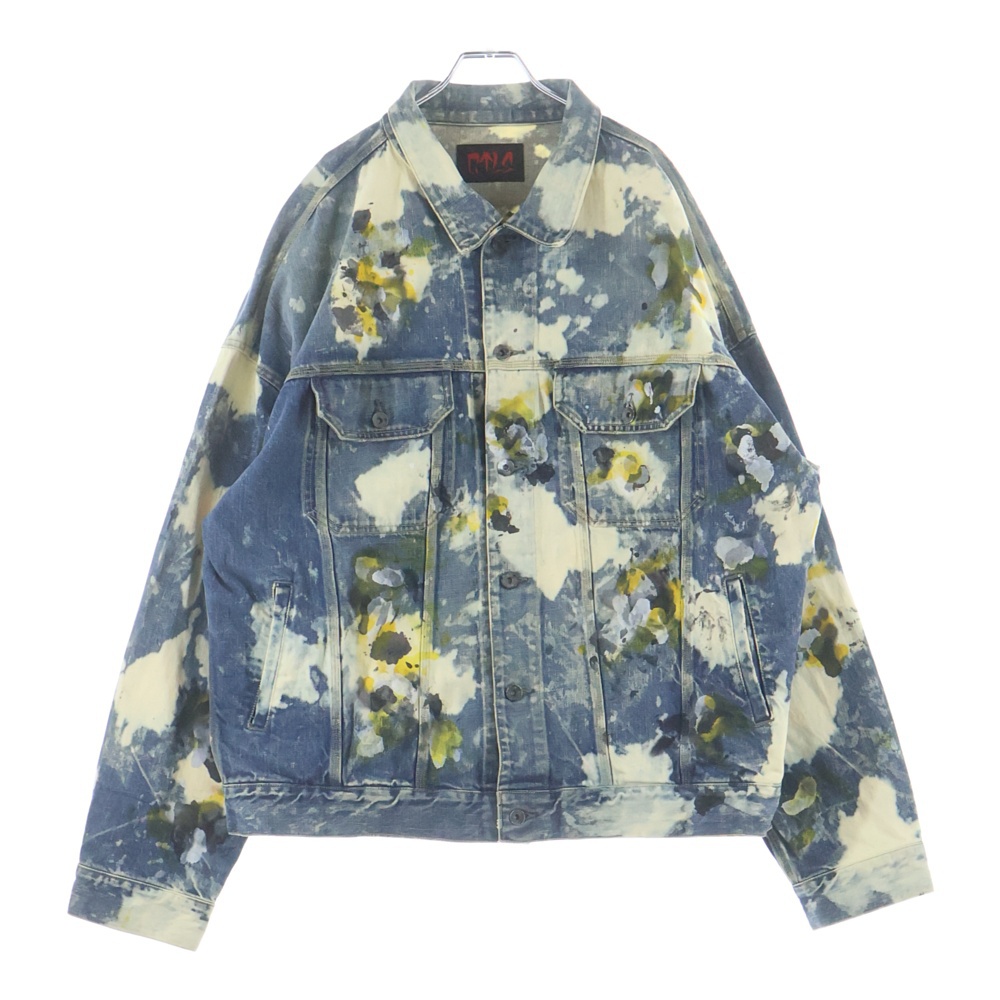 マルチポケット ペインテッドデザイン デニムジャケット インディゴ 2201030104 Bランク