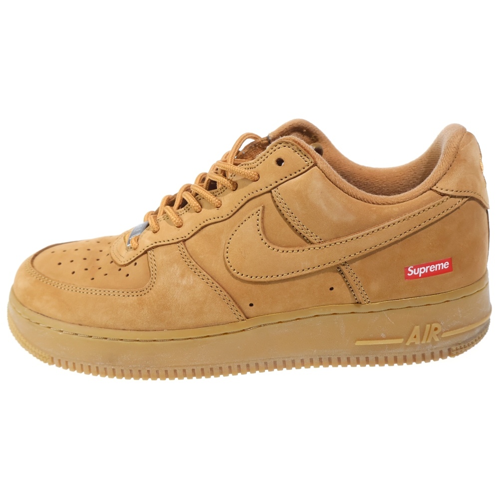 ×Air Force 1 Low Flax/Wheat DN1555-200 エアフォース1 ロー フラックス/ウィート ローカットスニーカー シューズ US9.5/27.5cm ブラウン Bランク