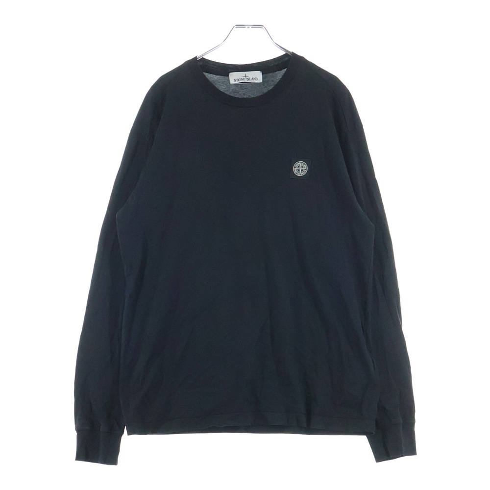 LONG SLEEVE SHIRT 811522713 ロゴワッペン付き 長袖 Tシャツ カットソー ブラック Bランク