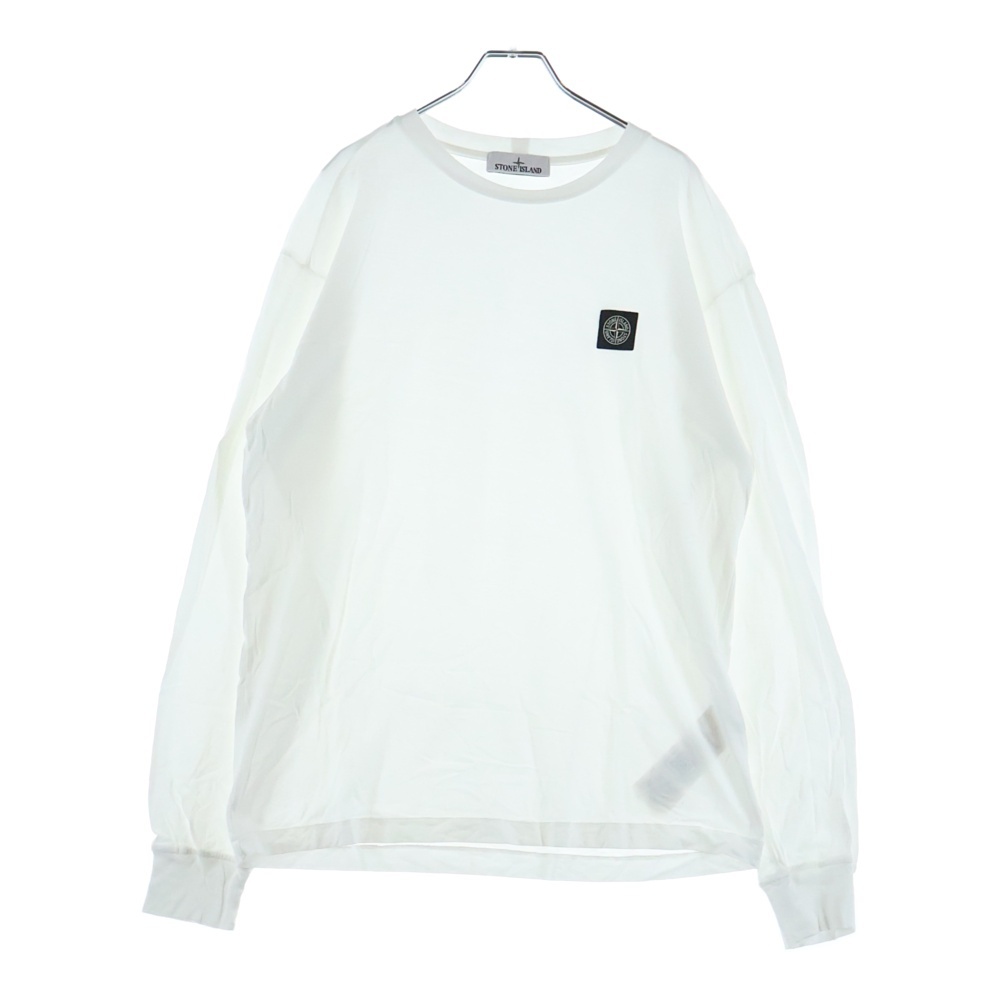 LONG SLEEVE SHIRT 101522713 ロゴワッペン付き 長袖 Tシャツ カットソー ホワイト Bランク
