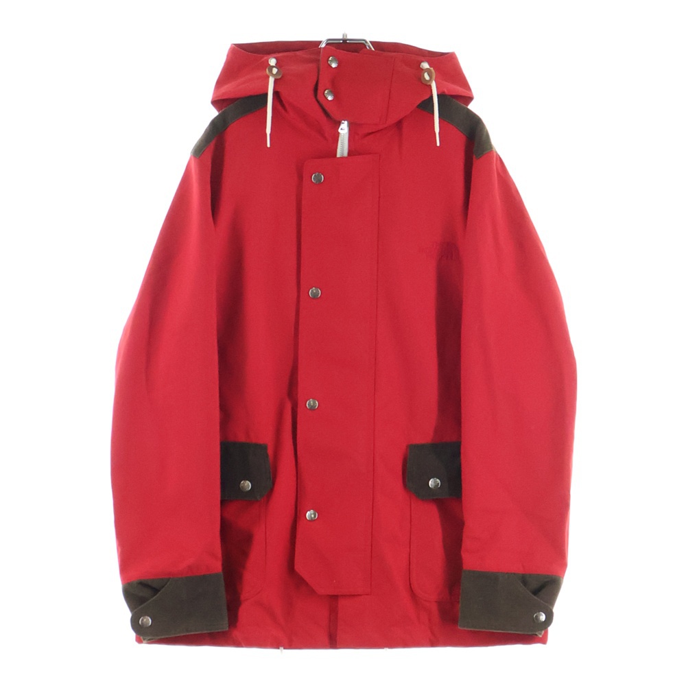 ×THE NORTH FACE ノースフェイス 切り返し マウンテンパーカー ナイロン WP-J905 レッド Bランク
