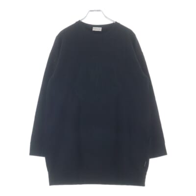 GIROCOLLO ジロコッロ フロントロゴ クルーネック スウェット ブラック レディース F29548G72010 809EH Bランク