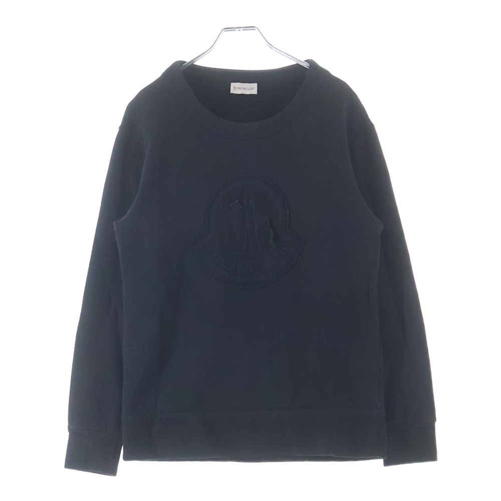 MAGLIA GIROCOLLO ロゴ刺繍 エンボスデザイン スウェット トレーナー ブラック レディース F10938G71200 Bランク