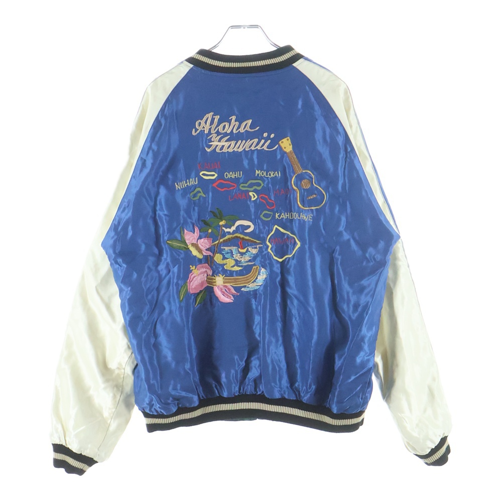 Late 1950s Style Acetate Souvenir Jacket EAGLE & DRAGON × HAWAII MAP スタイル アセテート スーベニア ジャケット × ハワイ マップ スカジャン TT15273 Bランク