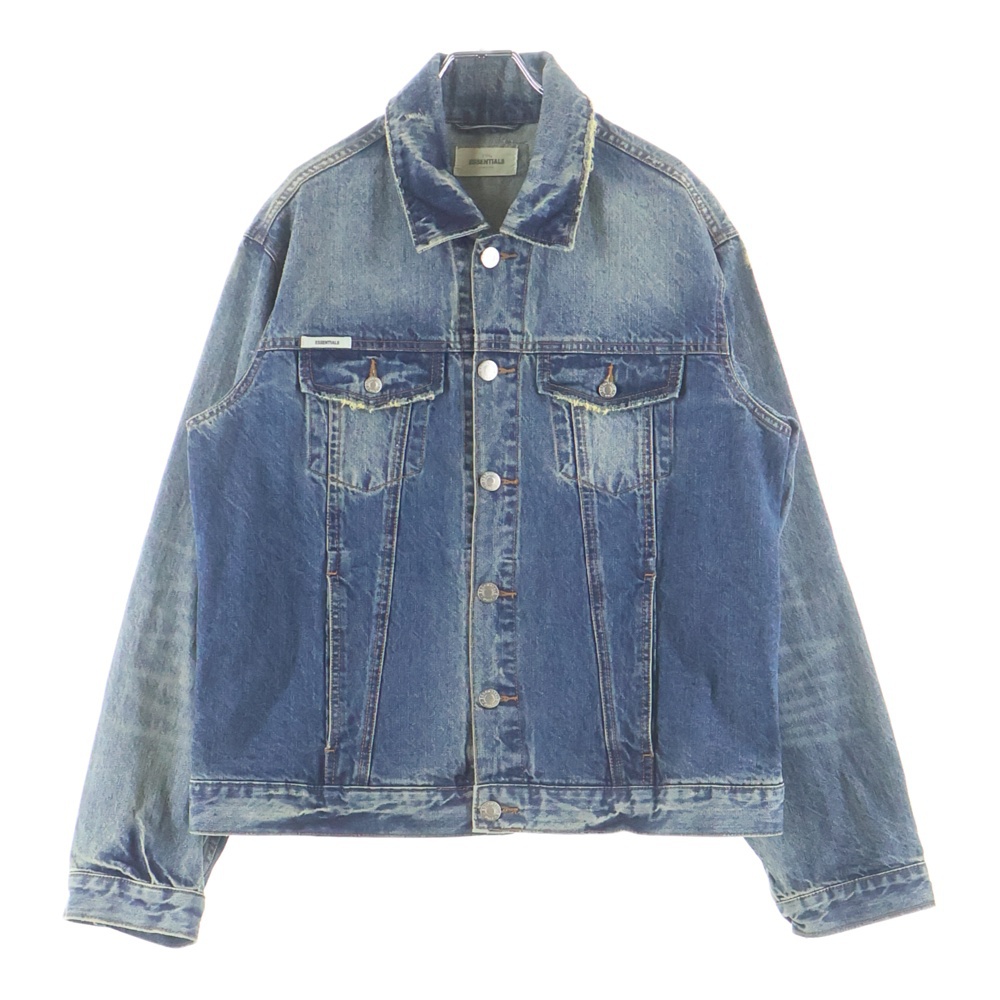 18AW Denim Trucker Jacket ダメージ加工 デニムトラッカージャケット ジージャン インディゴ 202SP182003F Bランク