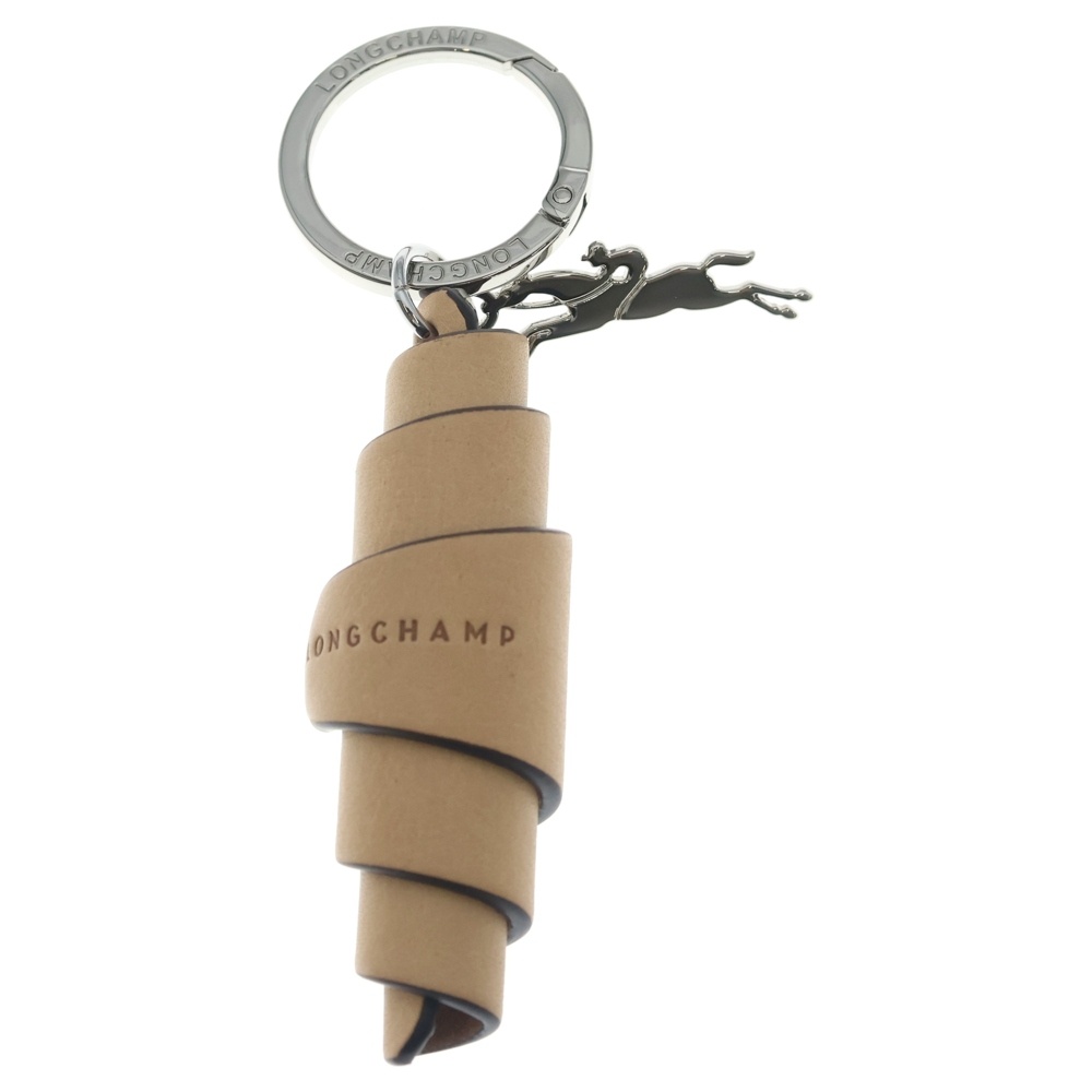 Croissant Keychain ヴェジェタル レザー クロワッサン キーチェーン ベージュ Bランク