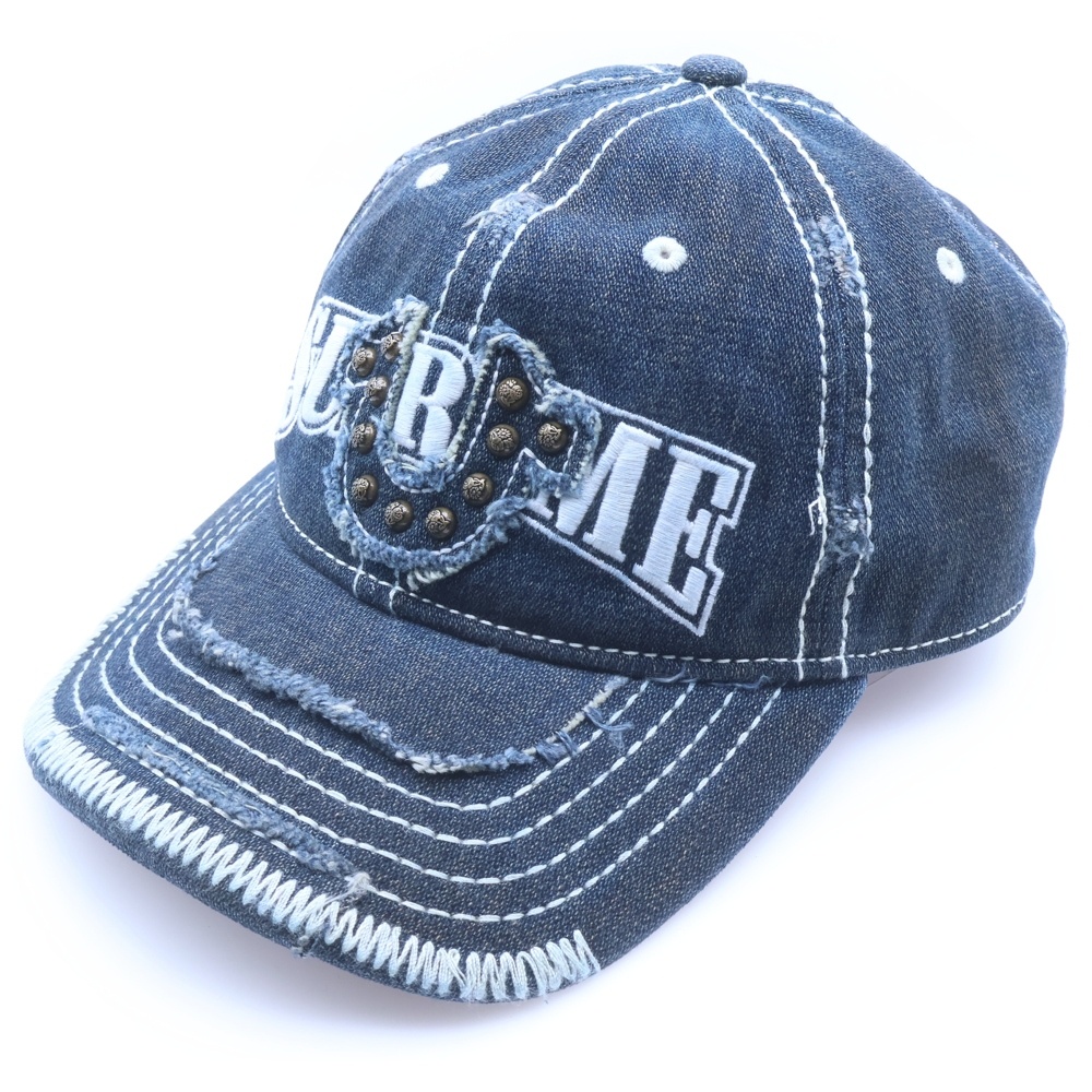 25AW ×True Religion Mesh Back 6-Panel トゥルーレリジョン メッシュバック 6パネル キャップ 帽子 インディゴ Sランク