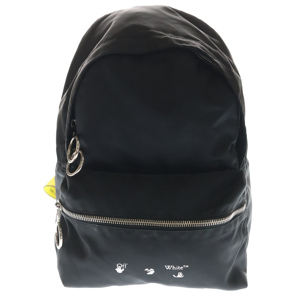 21AW ロゴプリント ナイロン ミニ バックパック ブラック OMNB017R21FAB001 Bランク