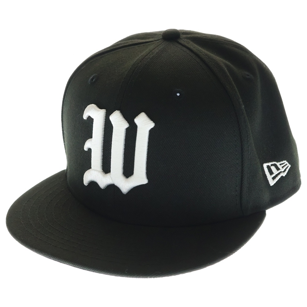 ×WACKO MARIA ワコマリア ロゴエンブロイダリー ベースボールキャップ 帽子 ブラック Bランク