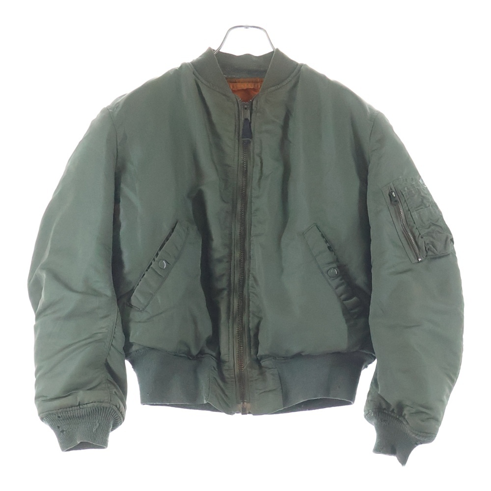 60S VINTAGE USAF MA-1 8279D SCOVILL ZIP ミリタリー フライトボンバージャケット ヴィンテージ ブルゾン カーキ Bランク