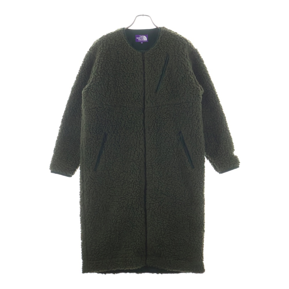 WOOL BOA FLEECE LONG COAT ウール ボア フリース ロングコート カーキ NAW2050N Bランク