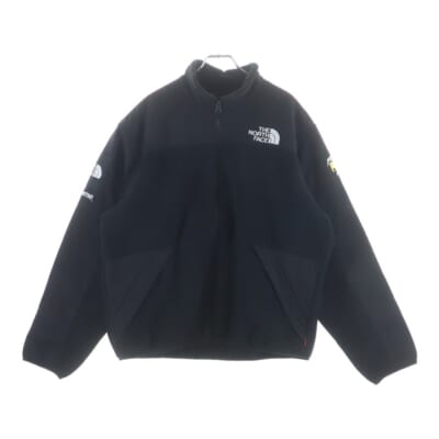 20SS ×THE NORTH FACE RTG Fleece Jacket ザノースフェイス ロゴエンブロイダリー フリースジャケット ブラック NA71904I Aランク