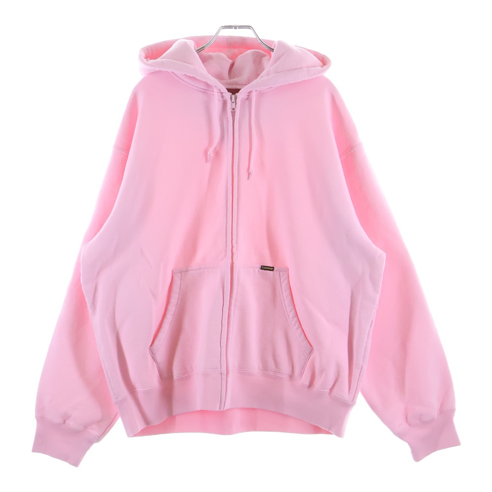 25SS Work Zip Up Hooded Sweatshirt ワーク ジップアップ フーデッドスウェットシャツ パーカー ピンク Sランク