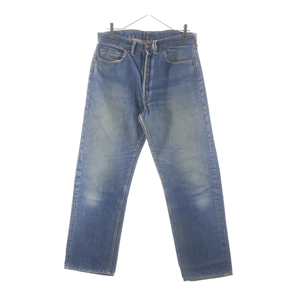 60S VINTAGE 501 BIG E 後期 ボタン裏16 平行ステッチ 紙パッチ ヴィンテージ ボタンフライデニムパンツ インディゴ Bランク
