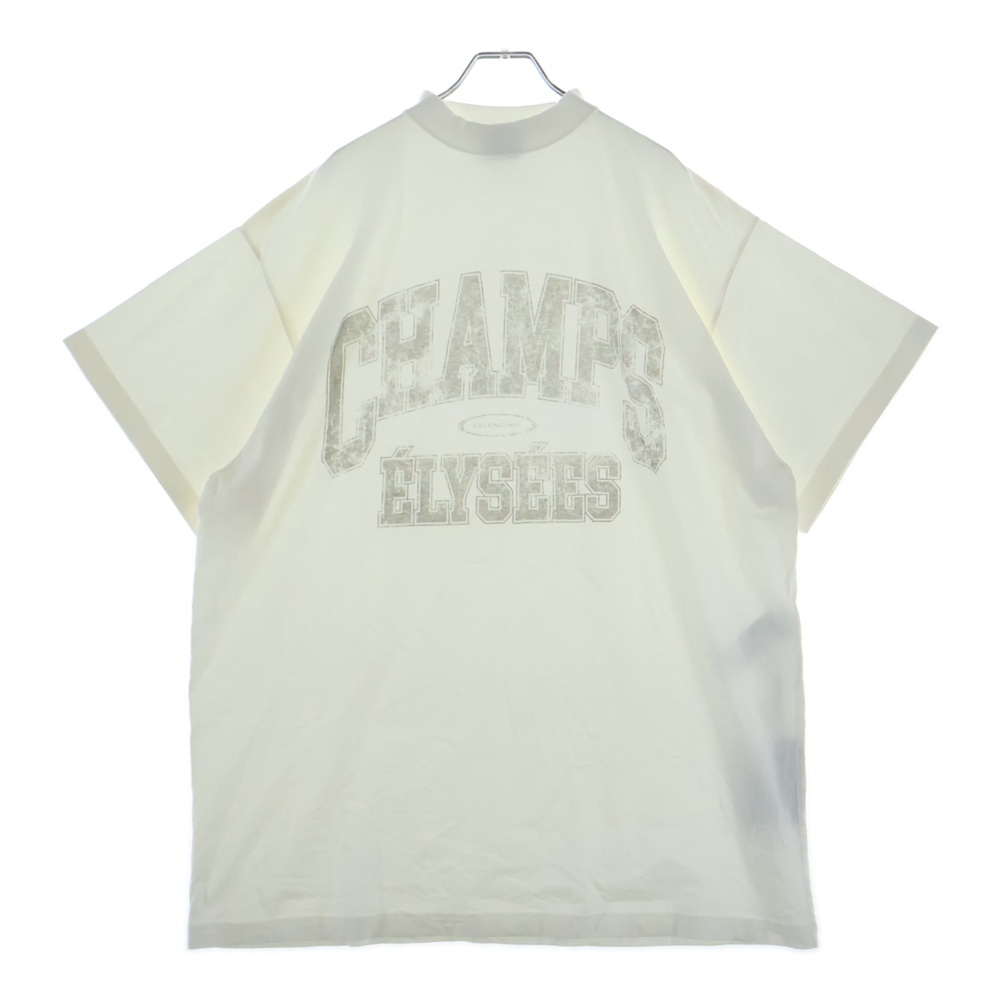 25SS OVER CHAMPS-ELYSEES T-SHIRT フロントプリント プルオーバー カットソー 半袖Tシャツ ホワイト 787349TRVN19016 Sランク