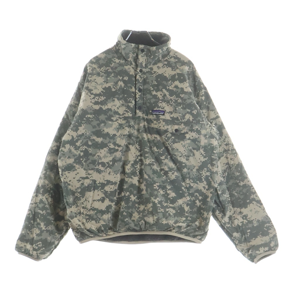 00S VINTAGE MARS REVERSIBLE SNAP-T マーズ デジタルカモ柄 リバーシブル スナップT フリースジャケット カーキ/ベージュ Bランク