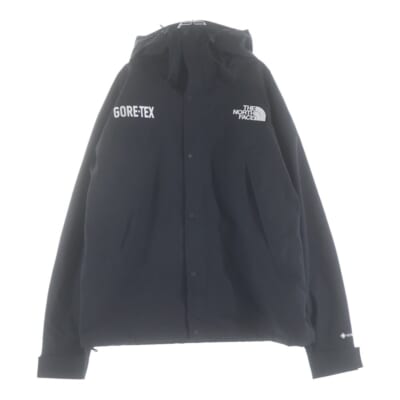 GORE-TEX MOUNTAIN JACKET ロゴエンブロイダリー ゴアテックス ジップアップ フーデッド ナイロン マウンテン ジャケット ブラック NF0A831M Bランク
