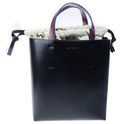 MUSEO ミュゼオ 2WAY レザー ショルダーバッグ ハンドバッグ ブラック SHMPV01TY0LV639 Bランク