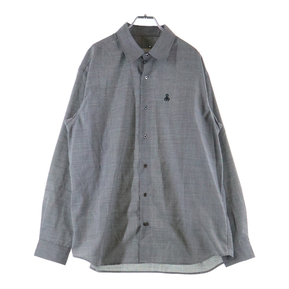 26SS TROPICAL CHECK RELAX-FIT SHIRT トロピカル リラックスフィット 長袖チェックシャツ ブラック/ホワイト SPNT-260028 Aランク