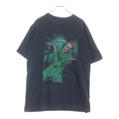90S VINTAGE BATMAN FOREVER RIDDLER JIM CARREY 1995 TEE ヴィンテージ バットマンフォーエバー リドラー ジムキャリー プリントTシャツ 半袖クルーネック Bランク