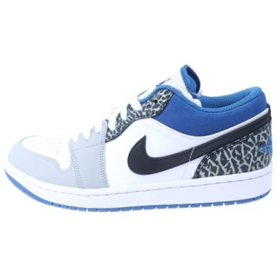 AIR JODAN 1 LOW SE エアジョーダン ローカットスニーカー ブルー/グレー US9.5/27.5cm DM1199-140 Sランク