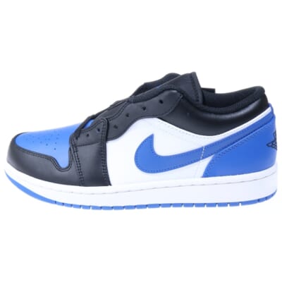 AIR JODAN 1 MID エアジョーダン ミッドカットスニーカー ホワイト/ブルー US9.5/27.5cm 554724-140 Sランク