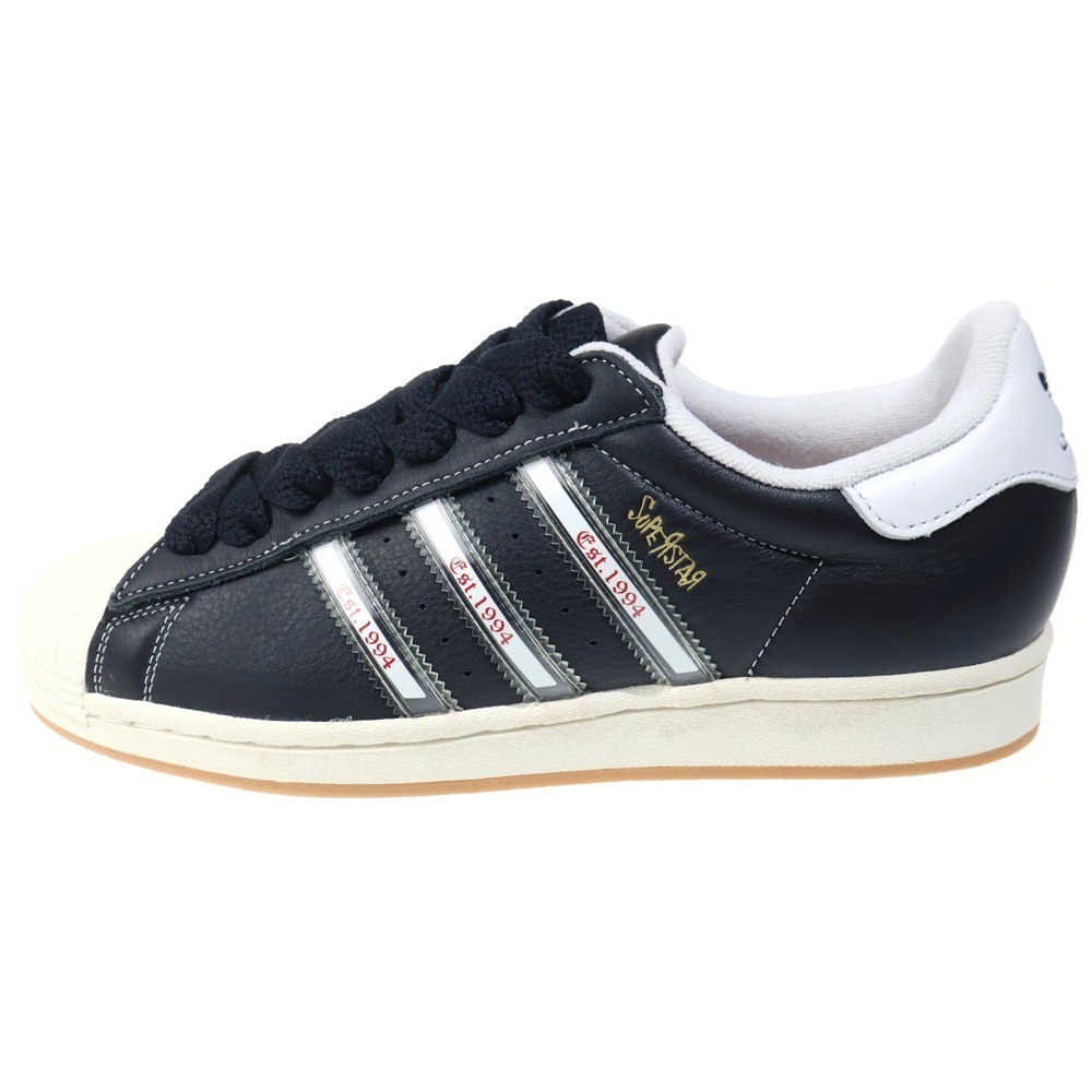 ×Korn Superstar コーン スーパースター ローカットスニーカー ブラック US8.5/26.5cm IH1313 Bランク