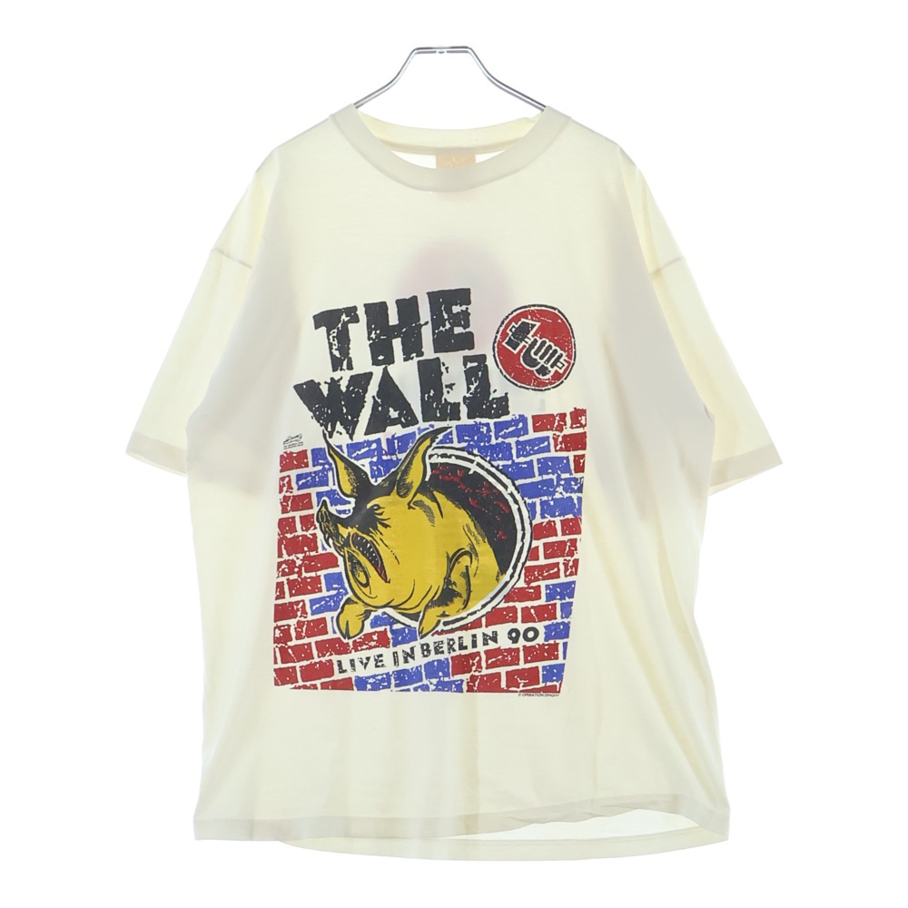 90S VINTAGE PINK FLOYD THE WALL LIVE IN BERLIN 1990 TEE ヴィンテージ ピンクフロイド ザウォールライブインベルリン 両面プリントTシャツ 半袖クルーネック Bランク